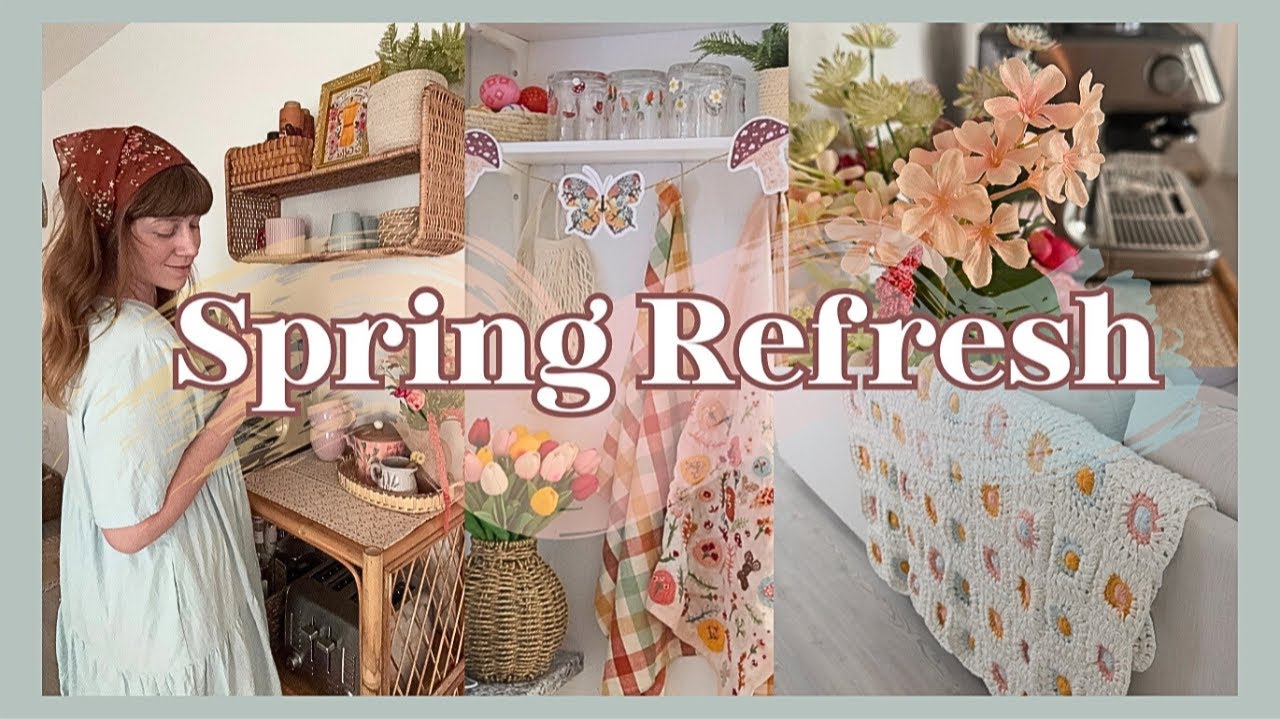 Spring Refresh 2025🌷Spring Decorate With Me 2025 🌼 Easter Decor & Ways To Brighten Your Space!