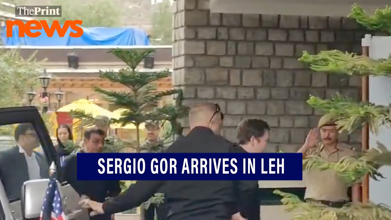 US Ambassador to India Sergio Gor arrives in Leh on his maiden visit to Ladakh