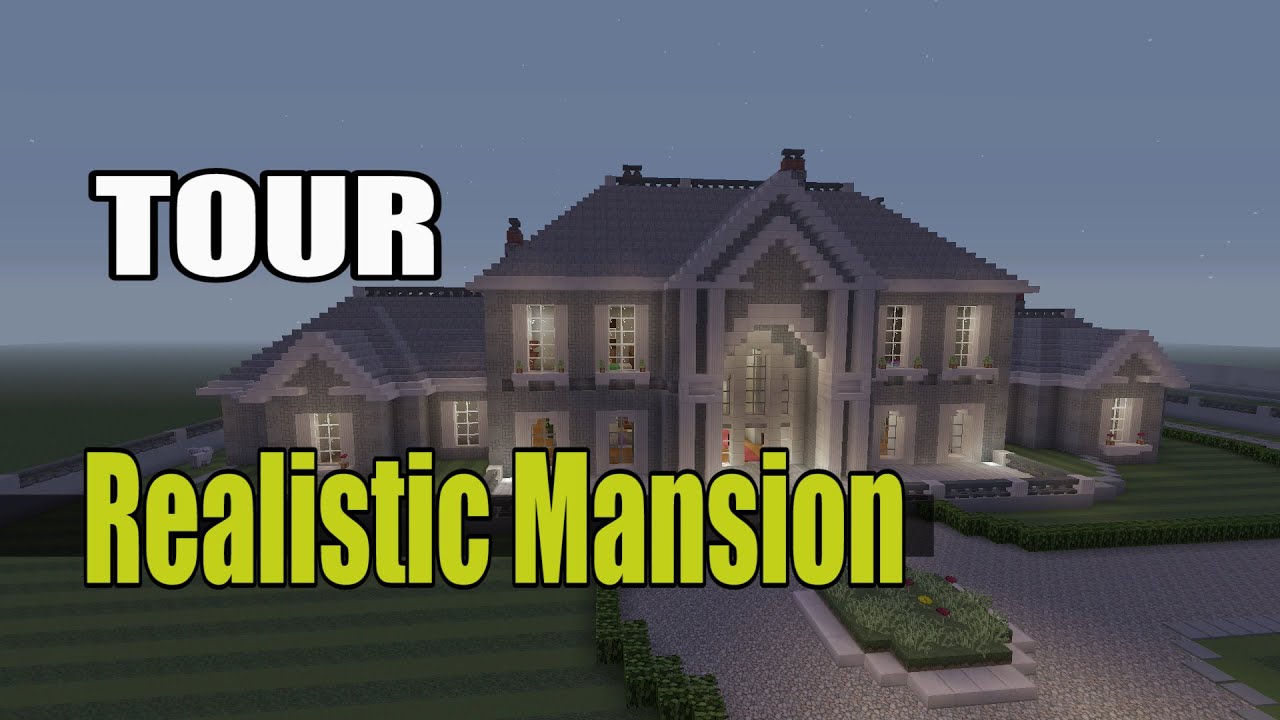 Реалистичная экскурсия по особняку в Minecraft