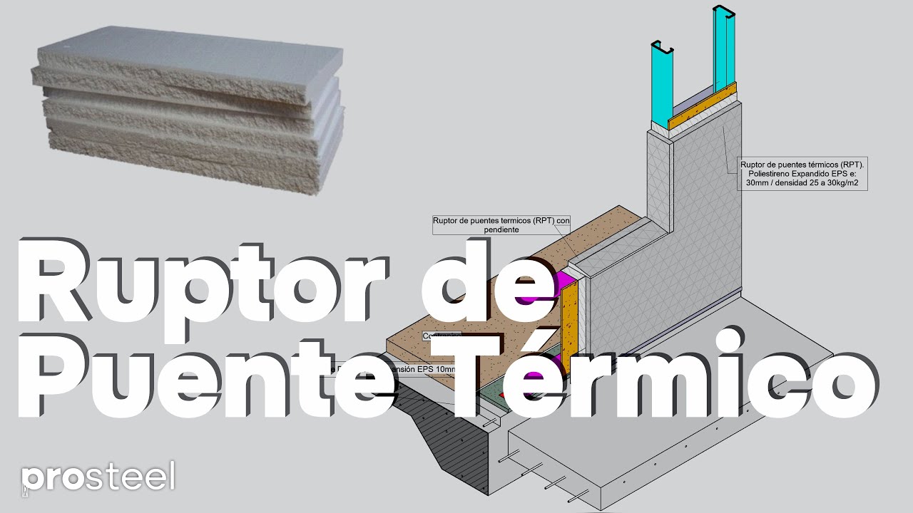 Ruptor de puente térmico, ubicación y función en el #steelframing