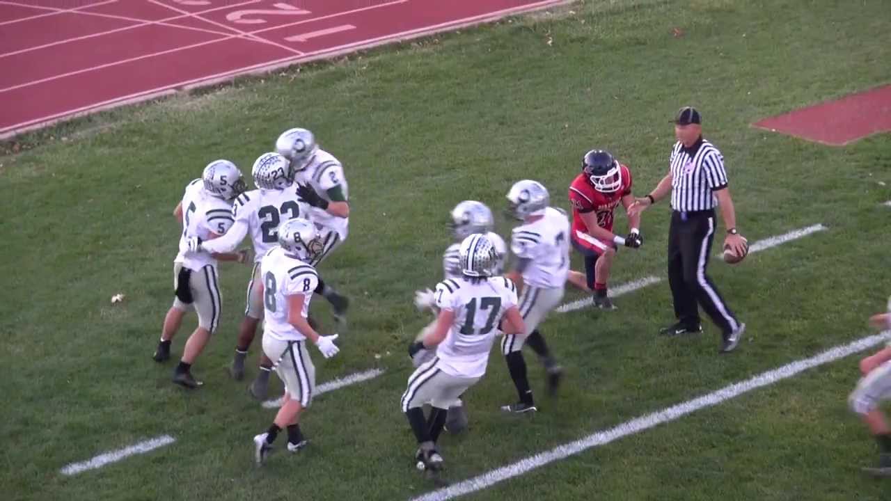 Amazing DOUBLE Hook and Ladder for Winning Touch Down -- HS Football Playoffs
