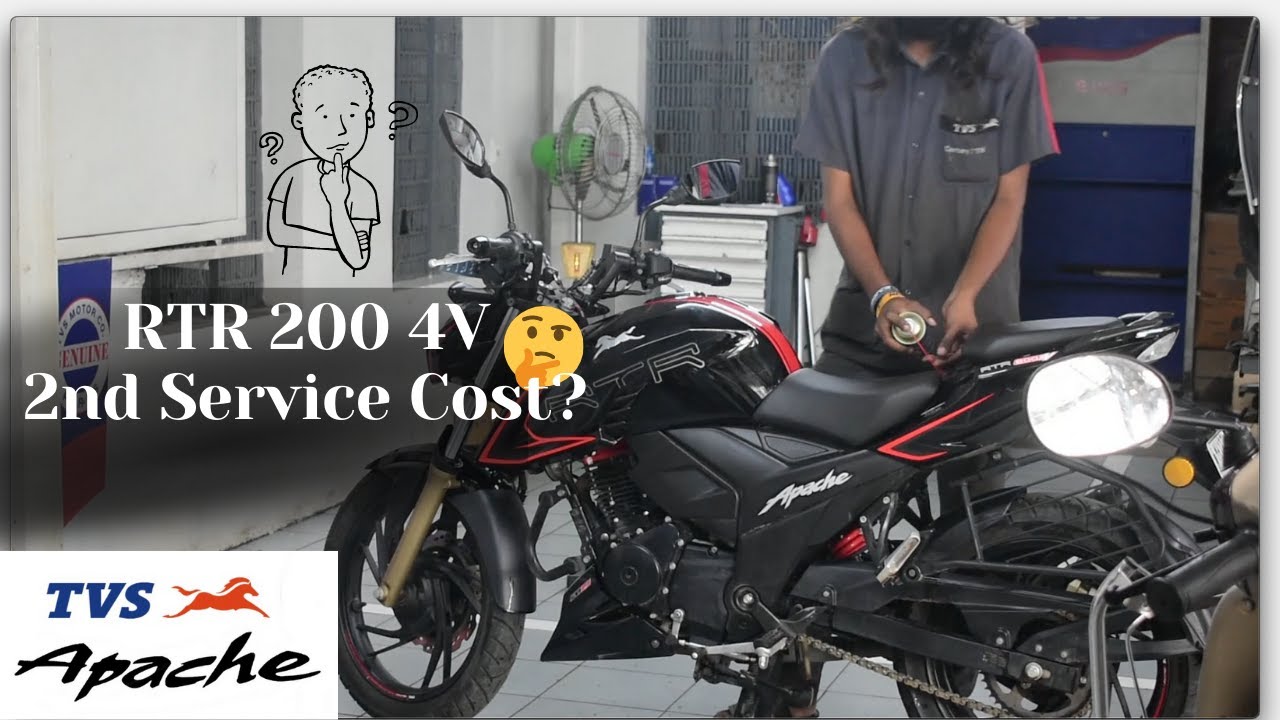 TVS Apache RTR 200 4V 2nd Service | Service Cost | Complete Service Explained