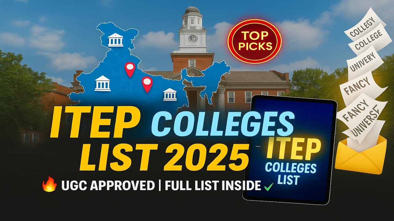 ITEP Colleges List 2025 | Full Official List by NCET ZONE