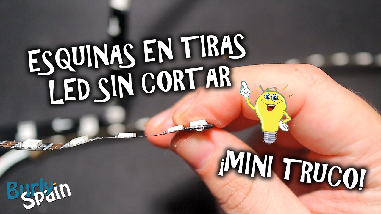 🔧MINI TRUCO 💡 Hacer esquinas en tiras LED 👉 ¡SIN CORTAR! 👈