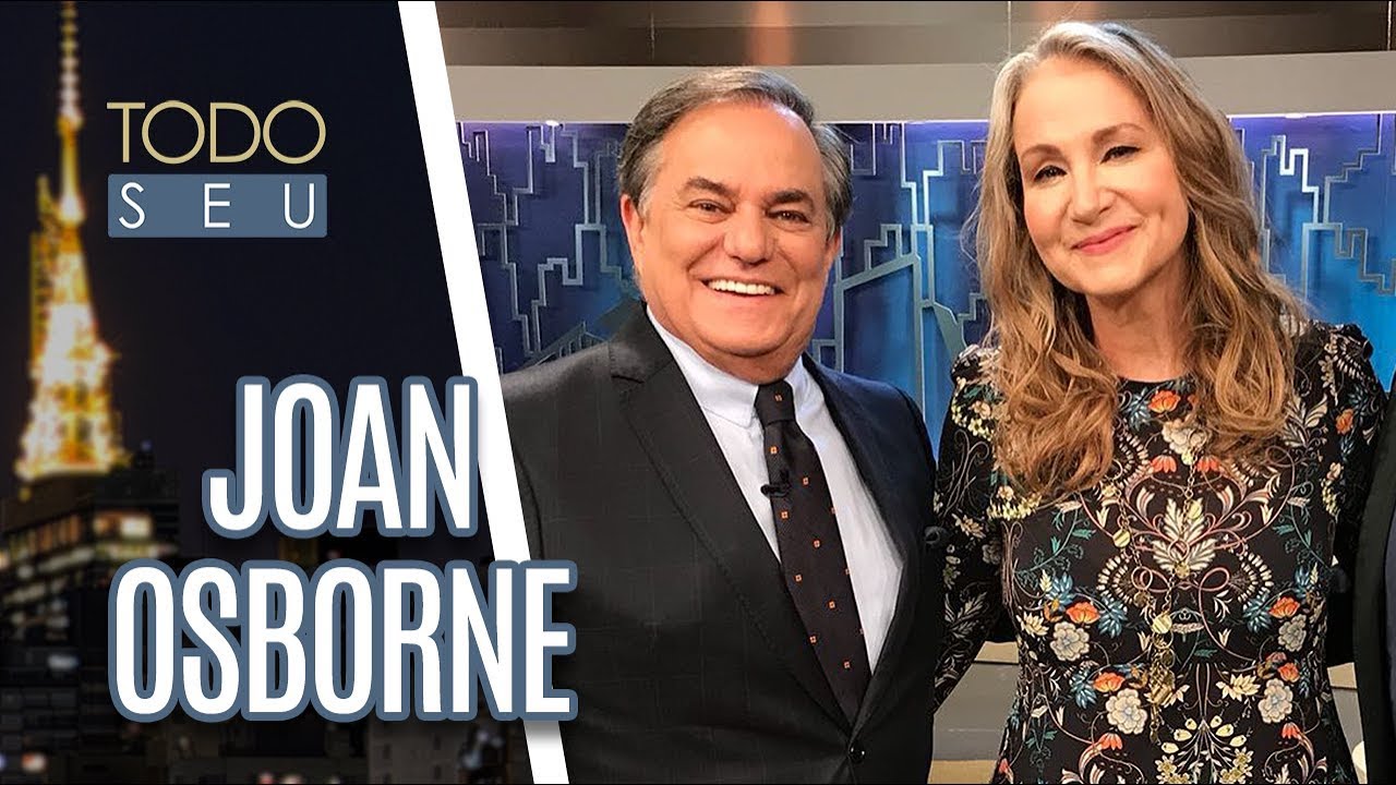 Joan Osborne canta o sucesso "One of Us" no palco do Todo Seu (20/08/18)