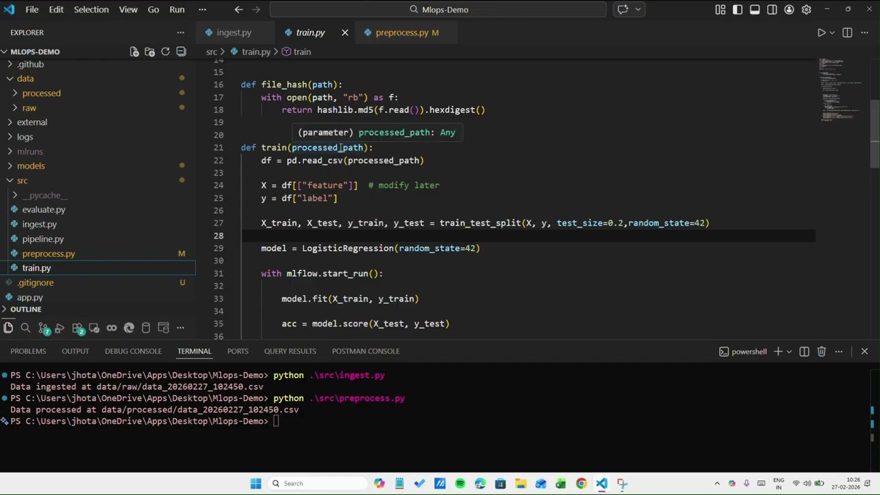 End‑to‑End MLOps Playground: GitHub + Git + MLflow + Docker + Render.com