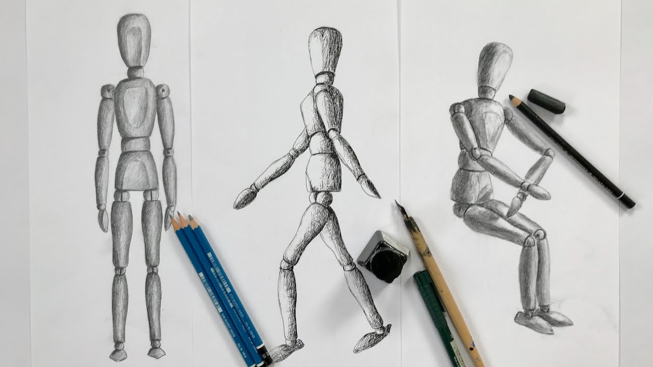 Menschen zeichnen lernen Schritt für Schritt, Teil 1: Material und Proportionen (absolute Anfänger)