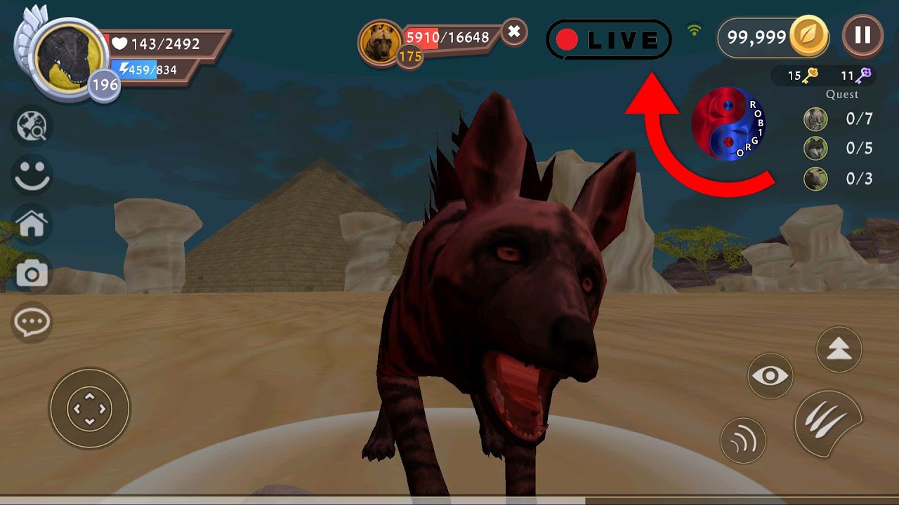 🔴 LIVE | Elite Event on Ancient Egypt - Last Day | 💘 | WildCraft: Animal Sim Online 3D |
