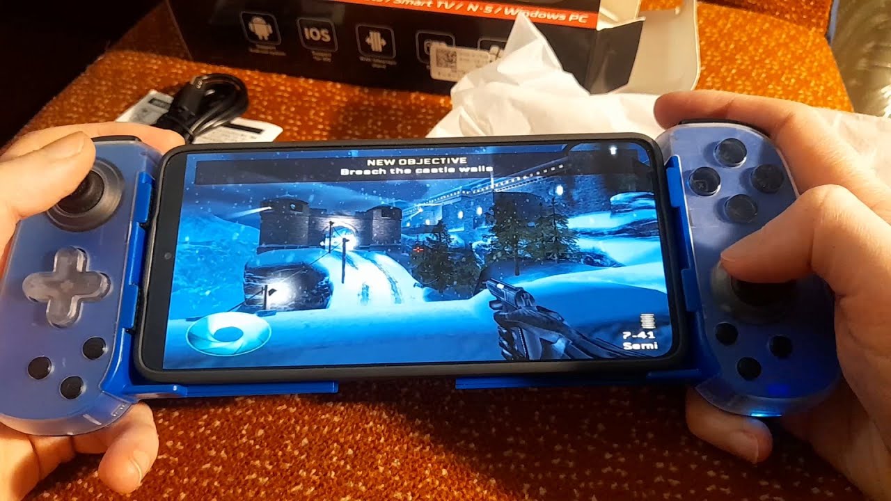 Unboxing BSP D7 Mobile Phone Gamepad controller Bluetooth Wireless for Android + Poco X6 Pro Test