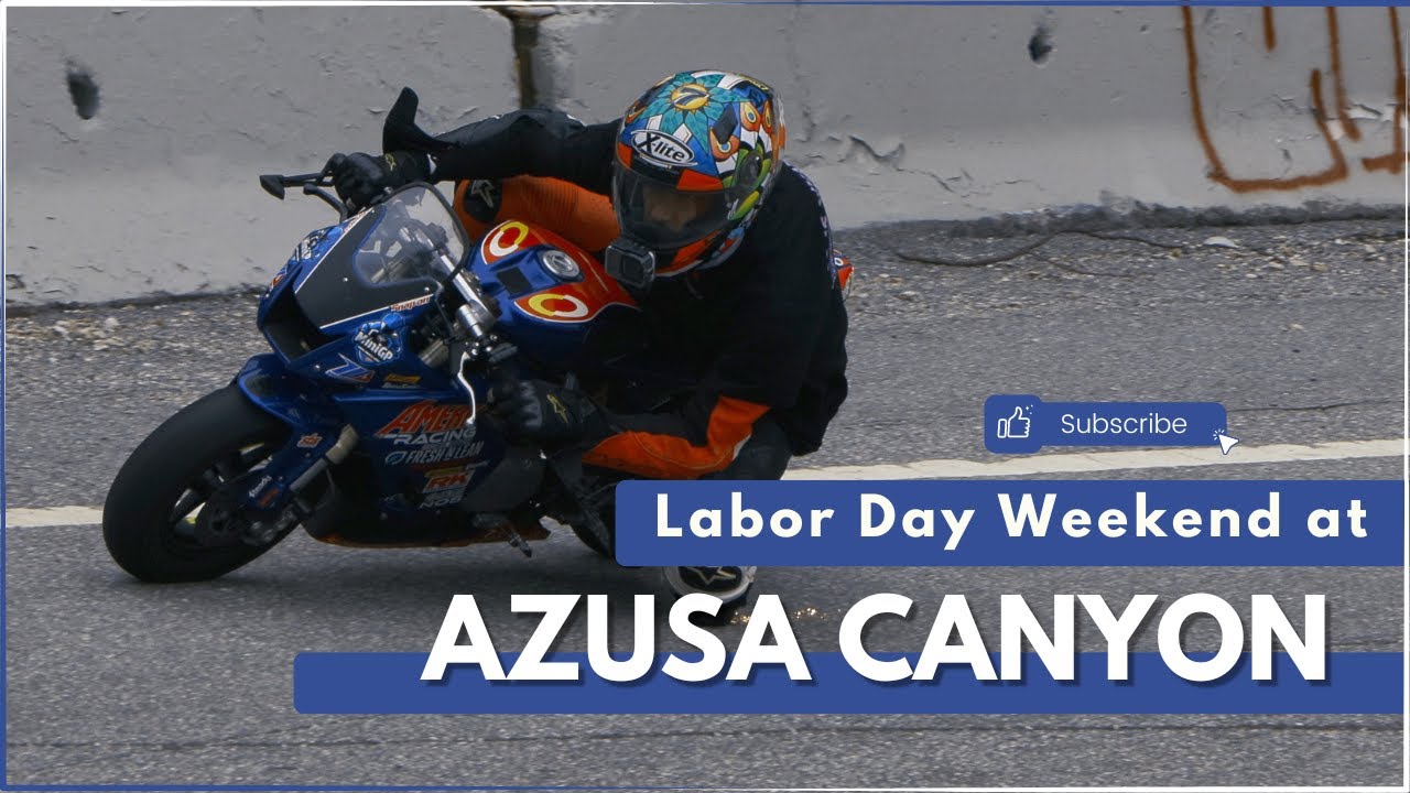 2023 Labor Day Weekend at Azusa Canyon - Power Wheelies, Mini Bikes, and Dense Fog!