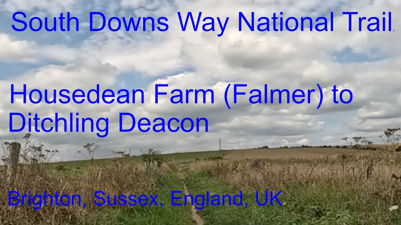 Housedean Farm (Falmer) to Ditchling Beacon Gravel Bike Ride - South Downs Way, Sussex, England, UK