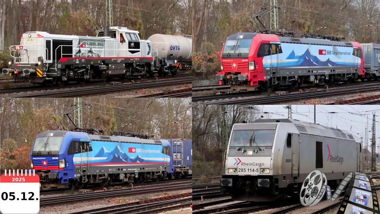 Trainspotting #975 - 4k60 - 06.12.2025 Köln Eifeltor alle Zugsichtungen