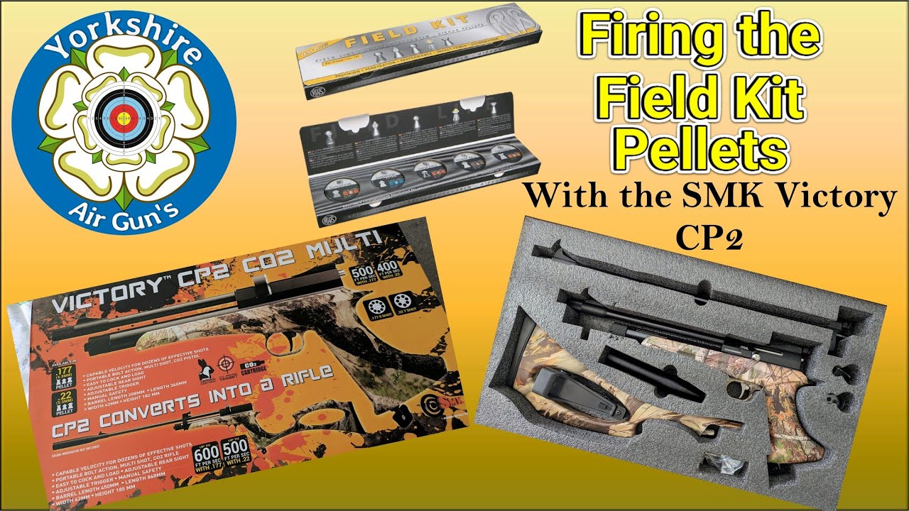 Shooting the SMK Victory CP2 with the field kit pellets - Victory CP2 - Air Rifle - Shooting Range