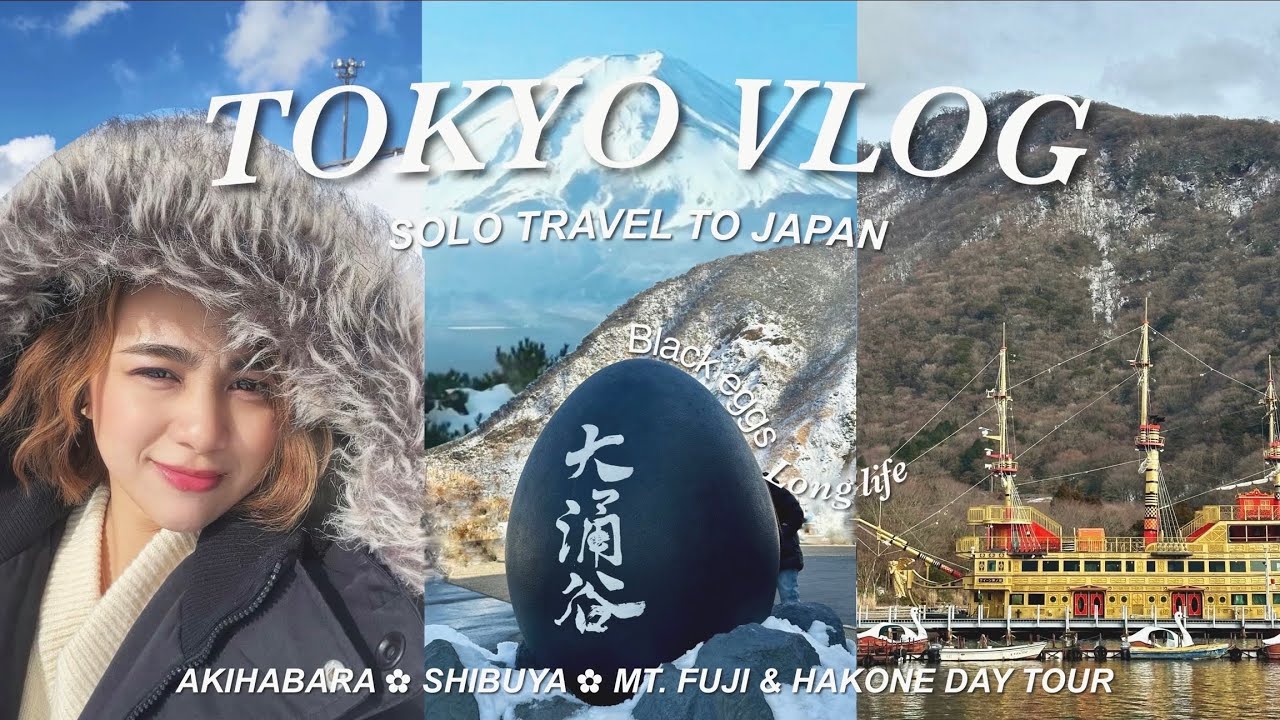 Tokyo2024: My spontaneous SOLO travel to JAPAN | Akihabara, Shibuya + Day Trip to Mt. Fuji & Hakone