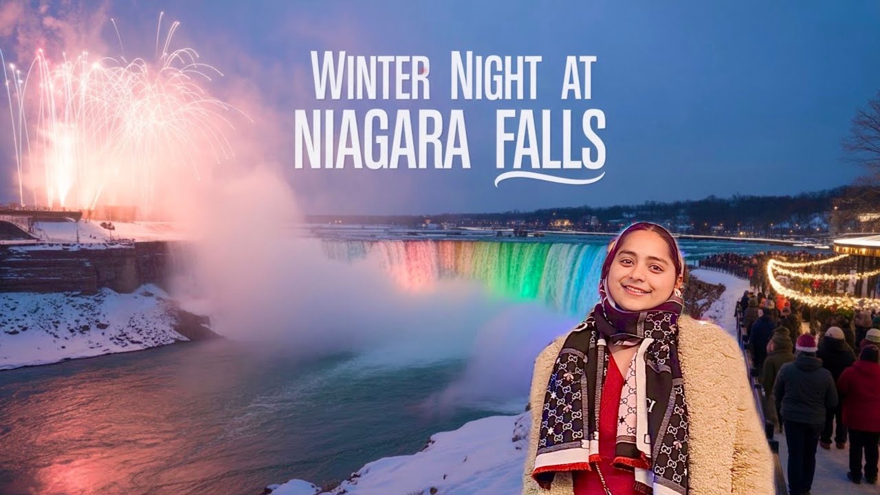 Niagara Falls Winter Night Trip | Fireworks & Laser-show Experience | Guided Tour