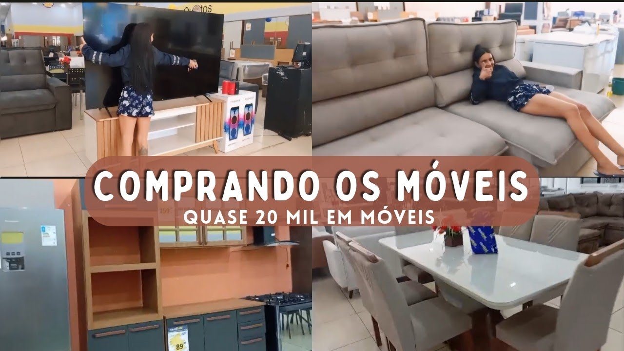 COMPRANDO OS M&Oacute;VEIS PARA A CASA NOVA / mobiliando do zero, quase 20 mil reais em m&oacute;veis