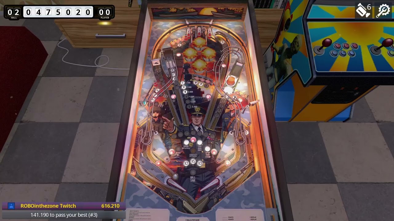 Combat EM+ World Record Zaccaria Pinball