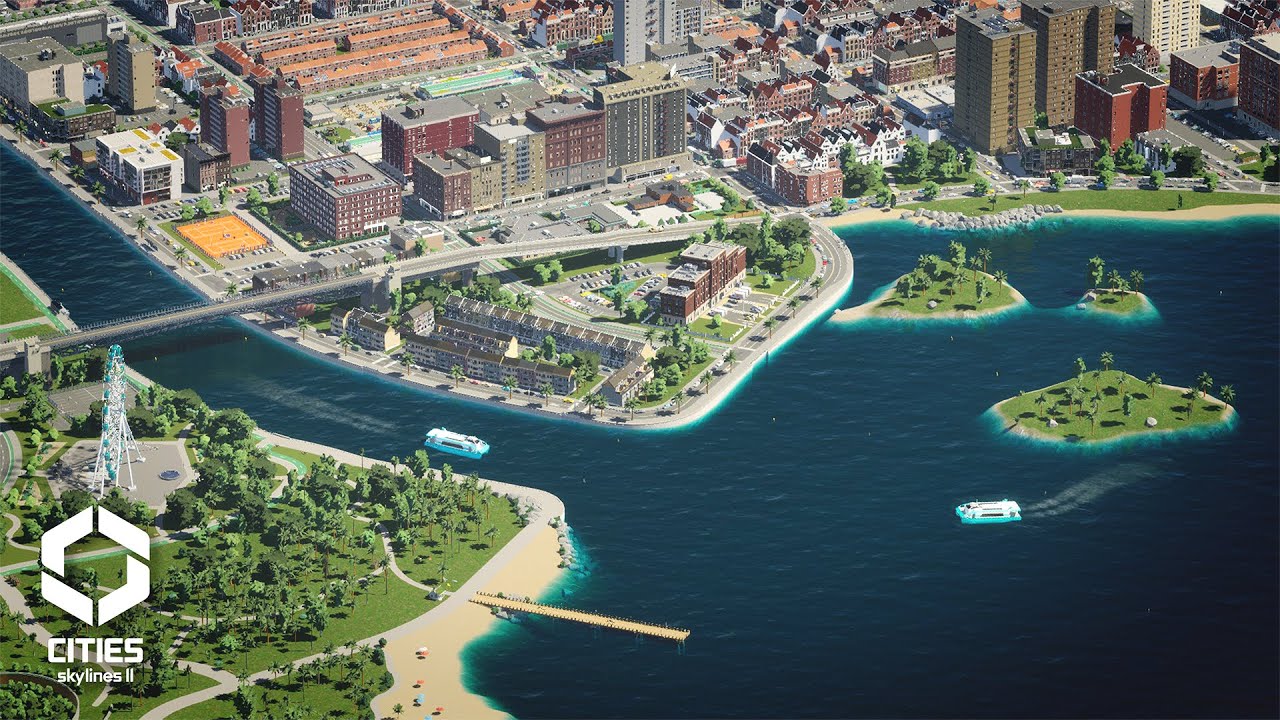 Can Ferries Bring this Shoreline to Life? | Cities Skylines 2