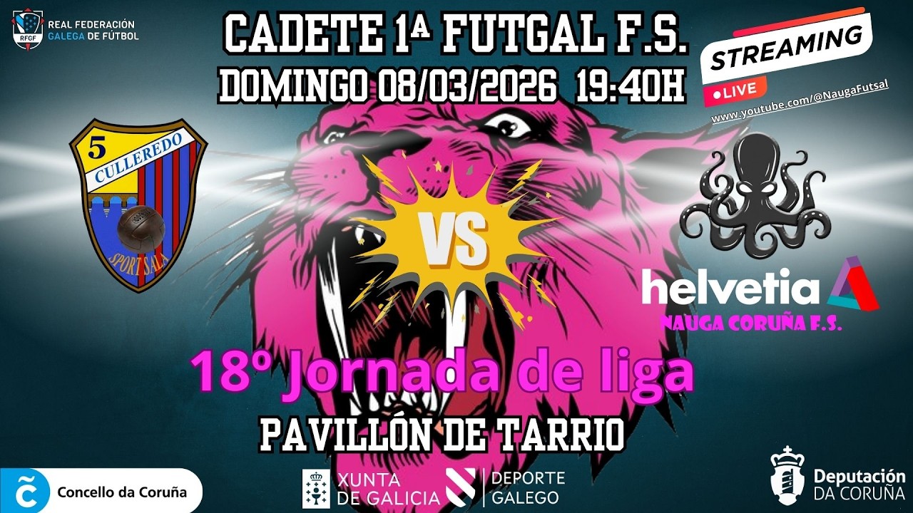 Sport Sala vs Helvetia Nauga J18 liga cadete 1&ordf; Futgal