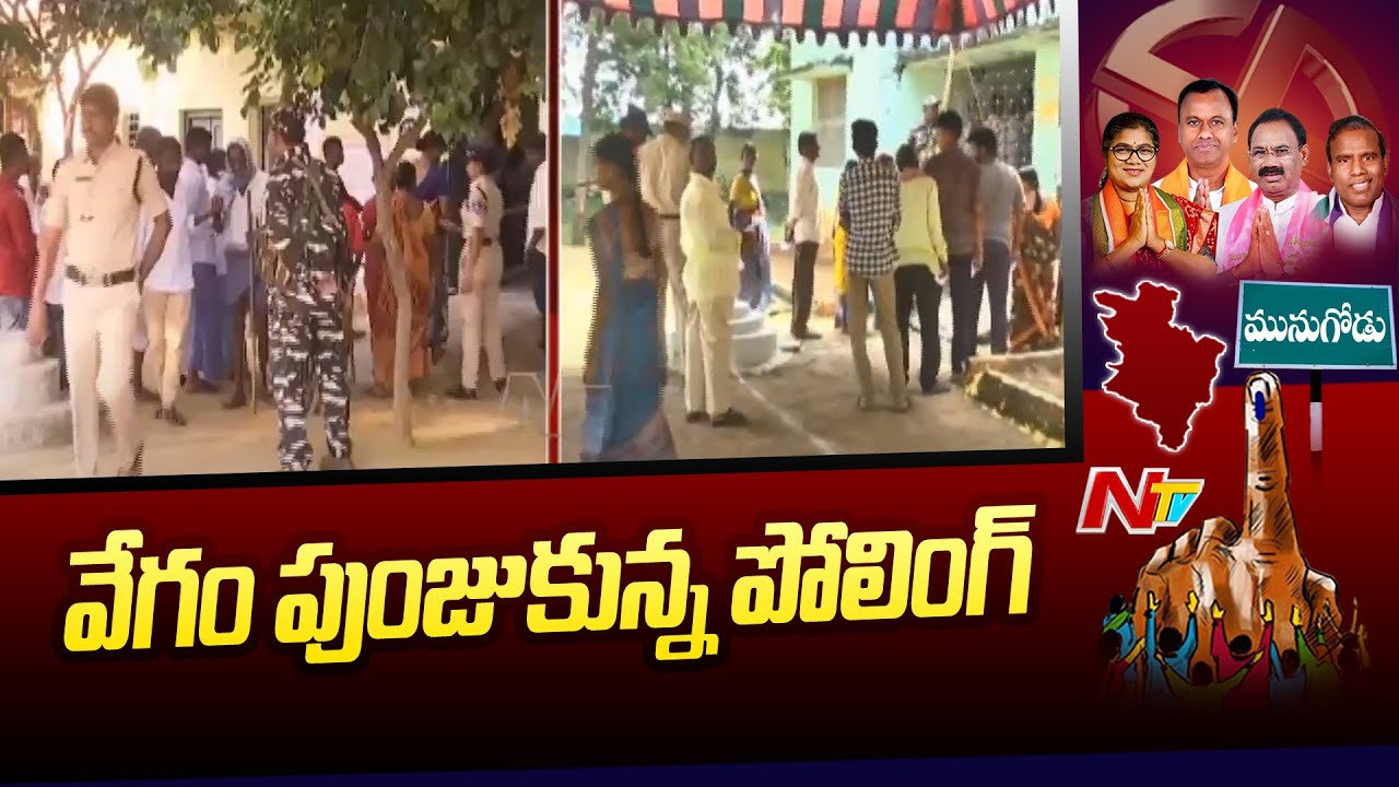 Munugode By-Poll : Live Report from Chandur over Polling | Ntv