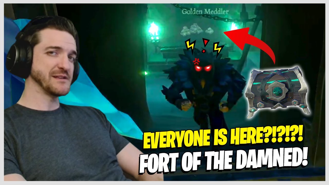 An entire server around FORT OF THE DAMNED! (NO ONE KNOWS WHATS GOING ON?) HOTMICS! - Sea of Thieves
