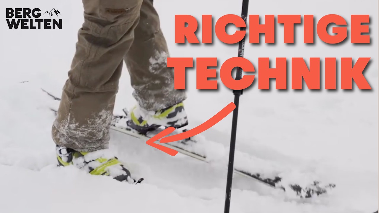 Skitour: Zur richtigen Spitzkehrentechnik