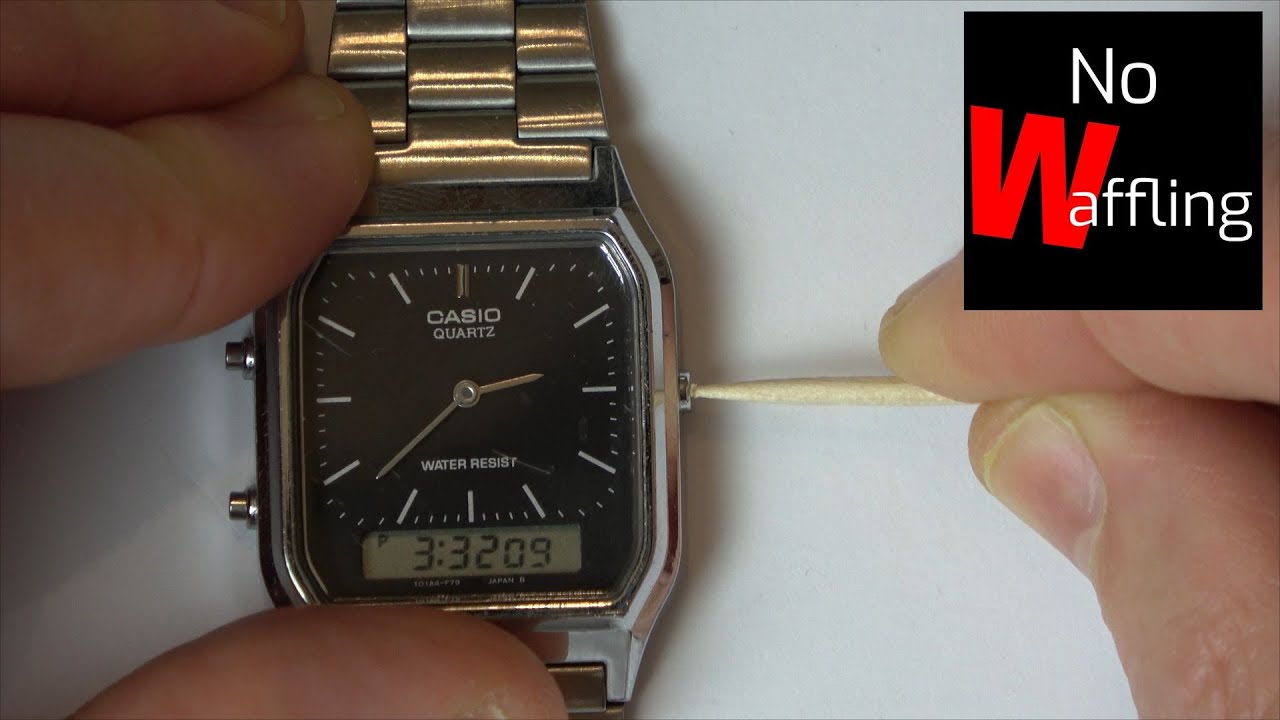 CASIO AQ230 - How to set time and date