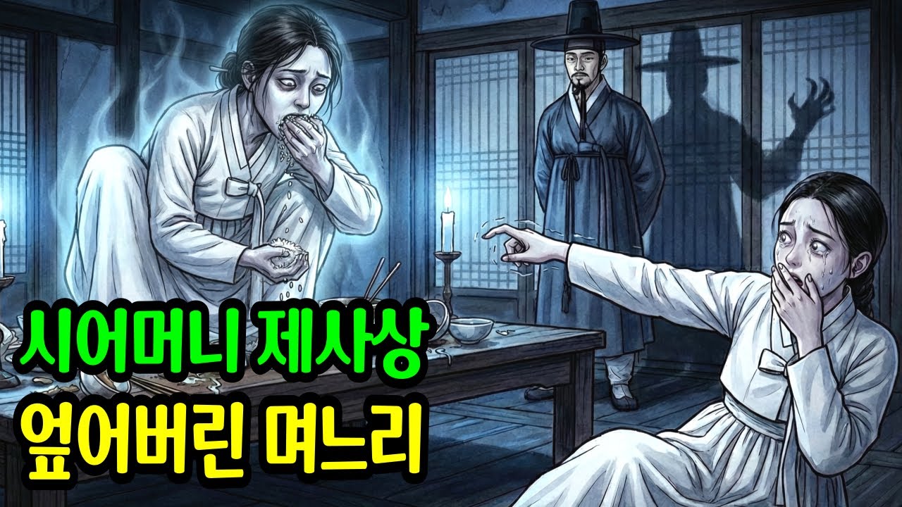 제사상 위에앉은 미친 여자, 시아버지가 사색이 된 이유   야담 ㅣ설화 ㅣ민담 ㅣ전설ㅣ옛날이야기