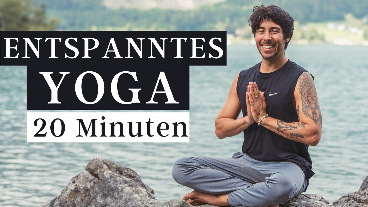 Entspannte langsame Yoga Routine f&uuml;r jeden Tag (Atem&uuml;bung & Dehnen f&uuml;r alle Level) 20 Minuten