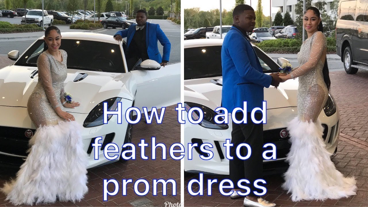 How to Add Feathers to A Prom Dress