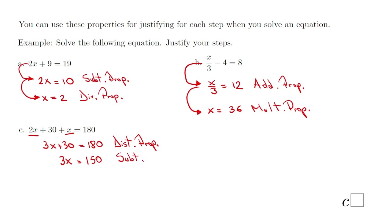 Algebraic and Geometric Proofs