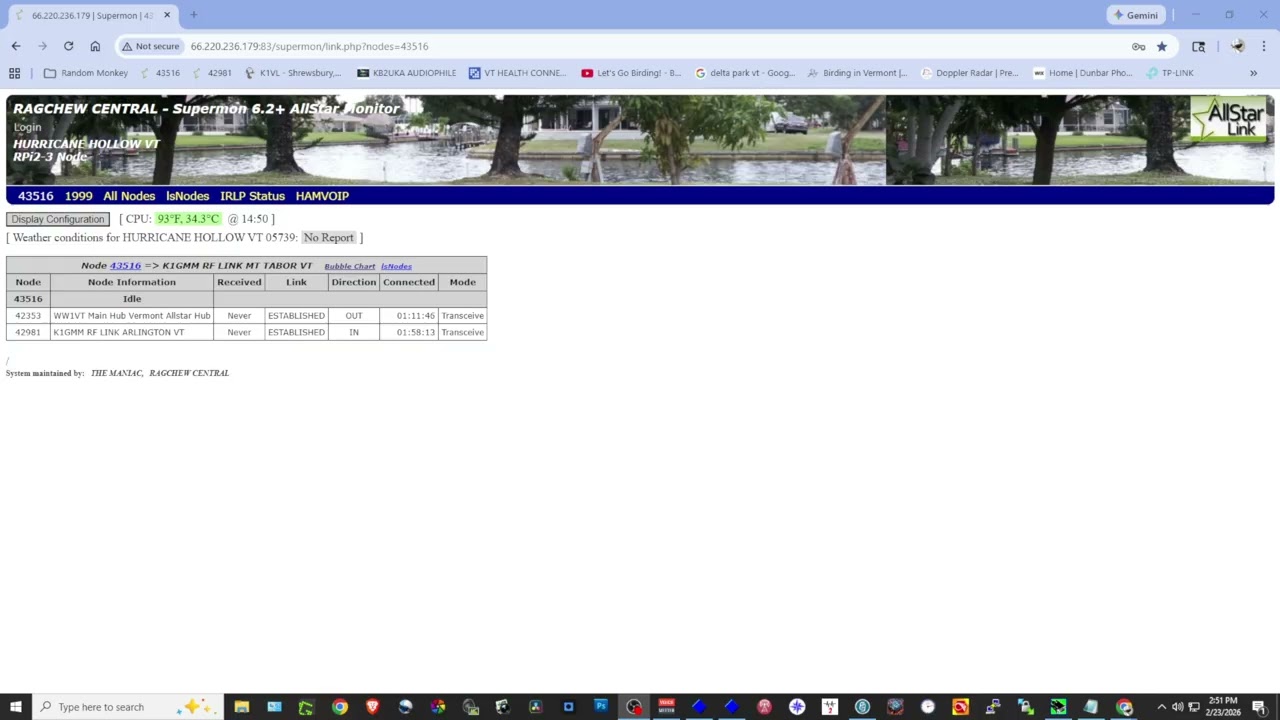 ALLSTAR NODE 43516 BACK ONLINE! ECHOLINK ENABLED