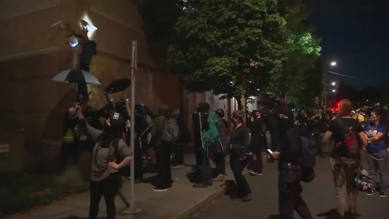 Neighbors express frustration, fright over violent riots at Portland police building