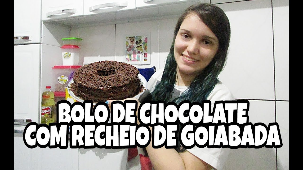 BOLO DE CHOCOLATE COM RECHEIO DE GOIABADA | RECEITINHAS  DA JÚH