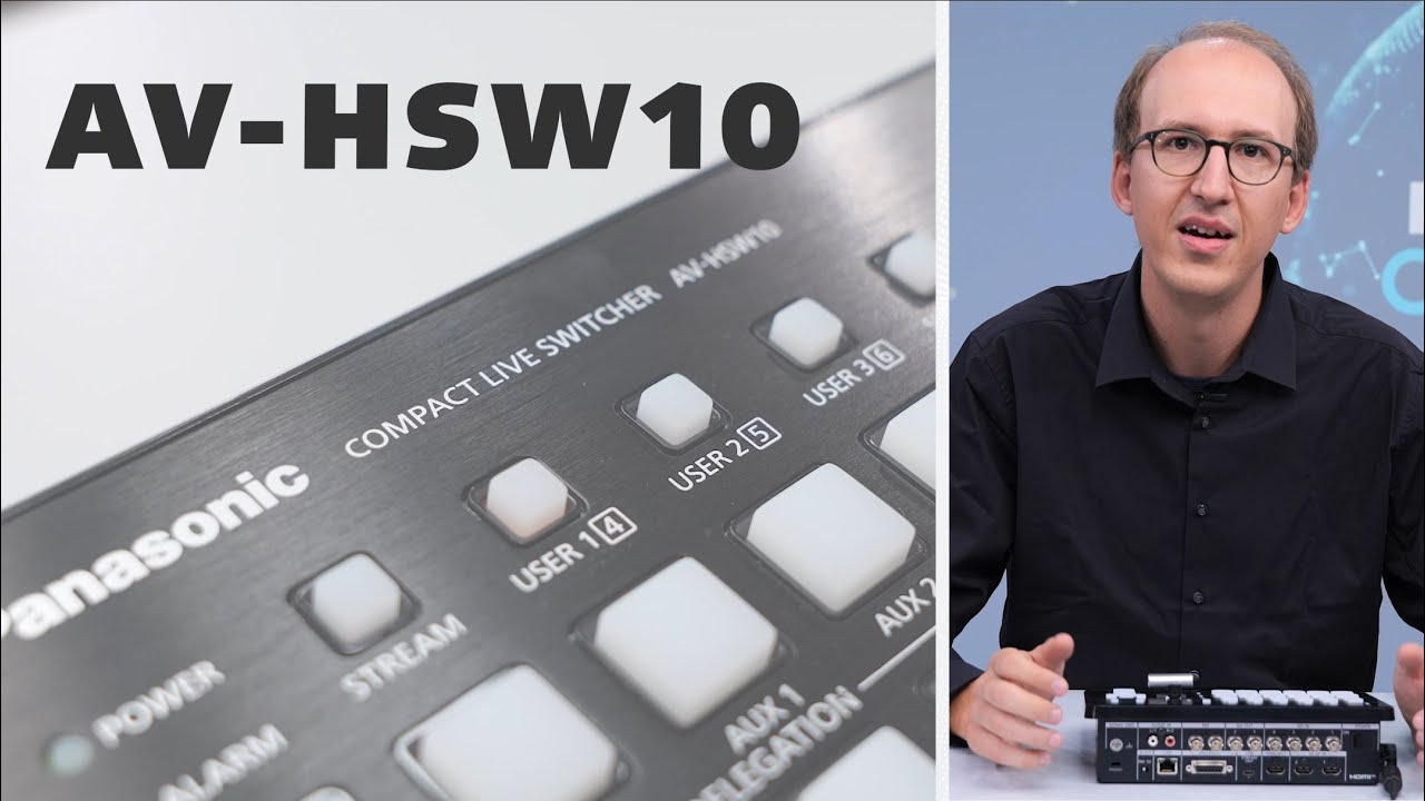 Enhance your production with AV-HSW10 compact IP switcher