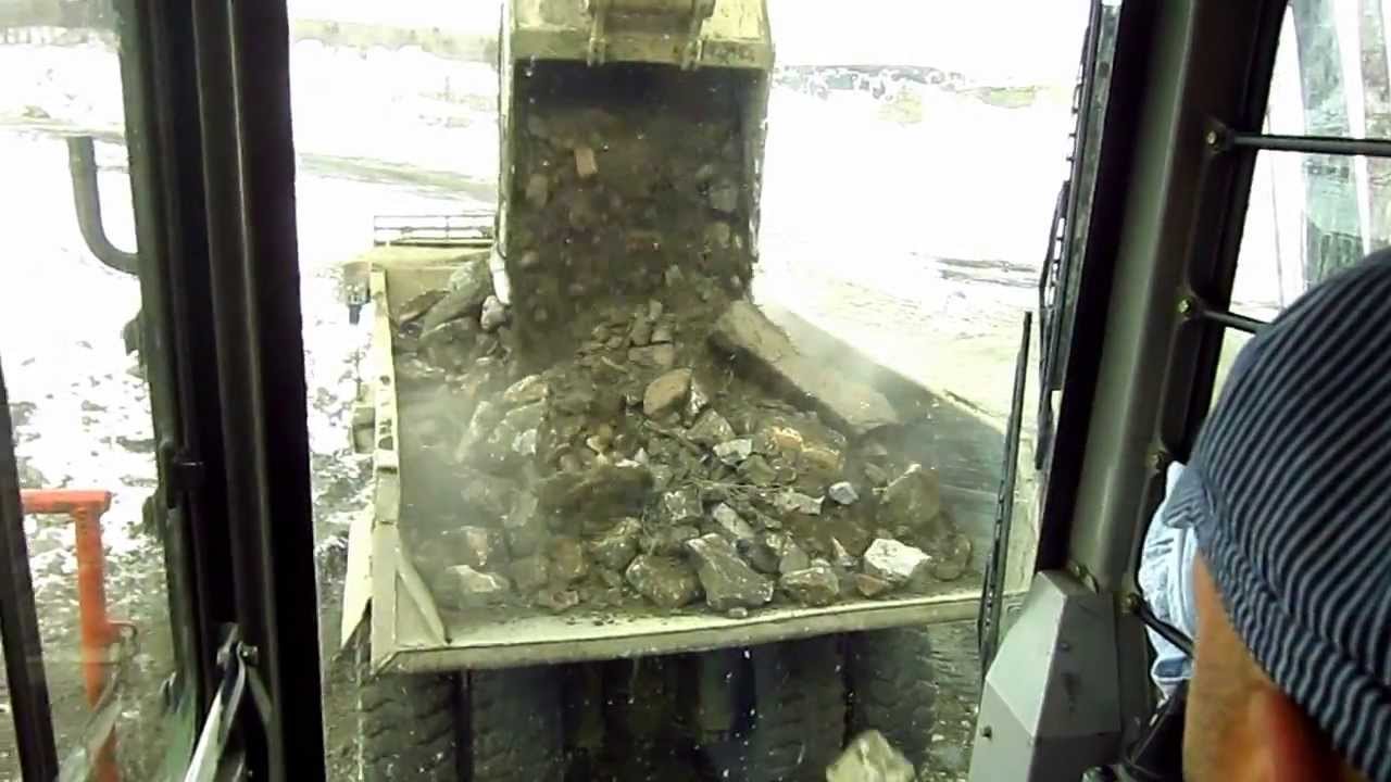 Hitachi EX1200-5C Digging Out a Mine Fire