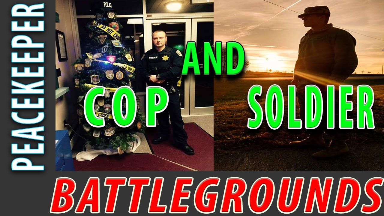 COP & SOLDIER play PUBG (1st Place!!)