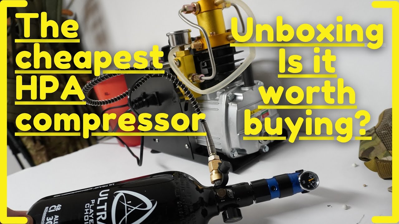 HPA compressor Unboxing / Review for Airsoft Paintball