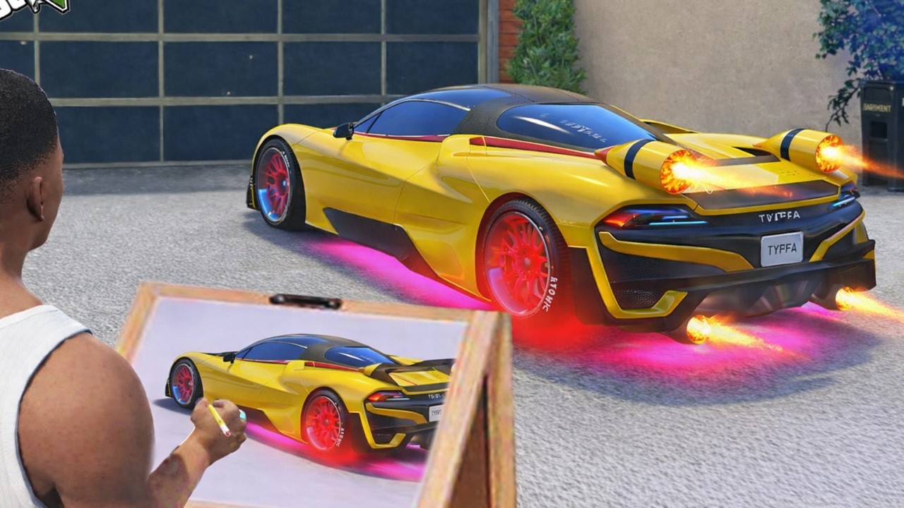 GTA 5 - Franklin Repairs and Modifies the Best Super Car | Tuatara
