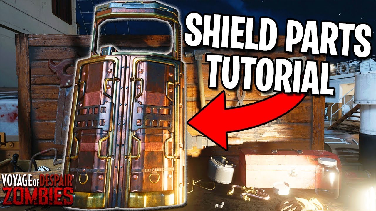 How To Build The SHIELD on VOYAGE OF DESPAIR (Black Ops 4 Zombies Gameplay Tutorial Parts Guide)