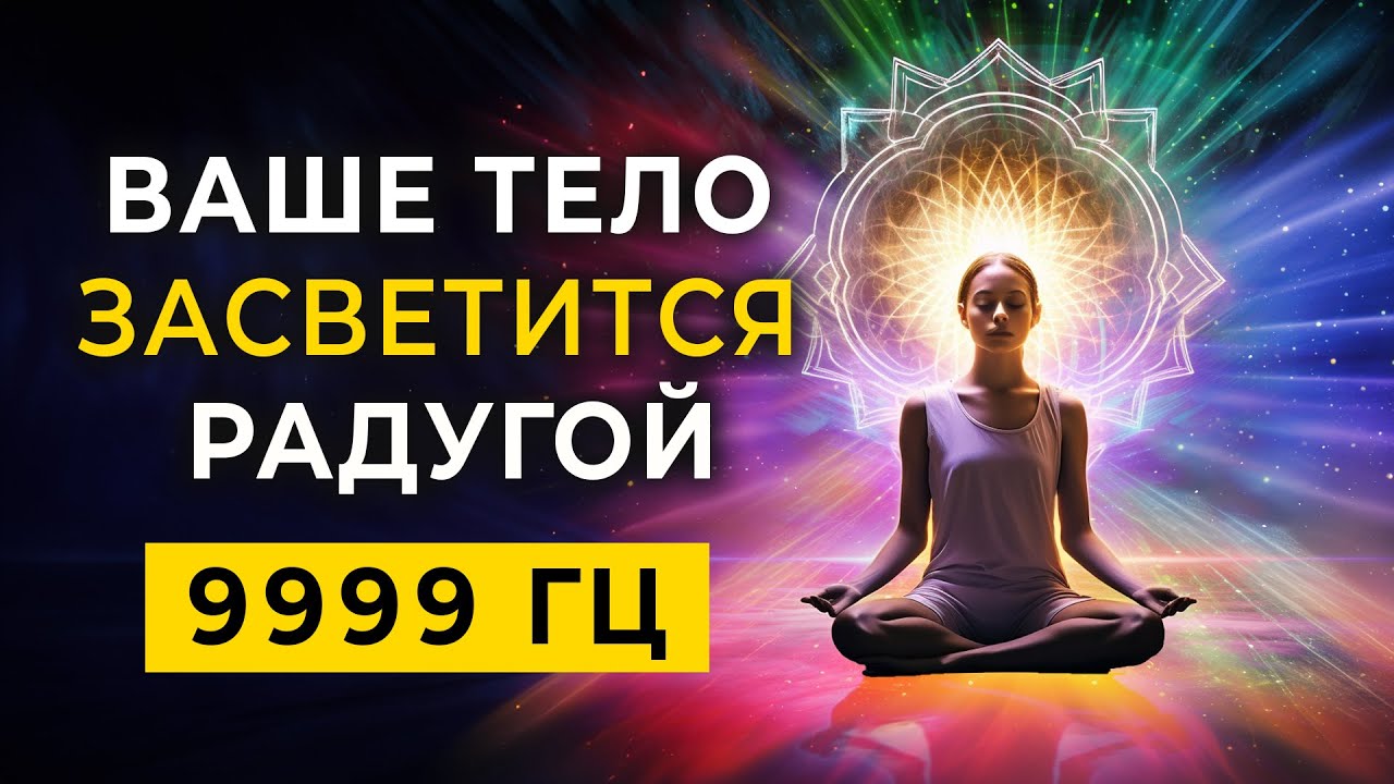 Twoje ciało rozświetli się tęczą 9999 Hz | Strumienie Boskiego Światła i Promienie Energii Światła d