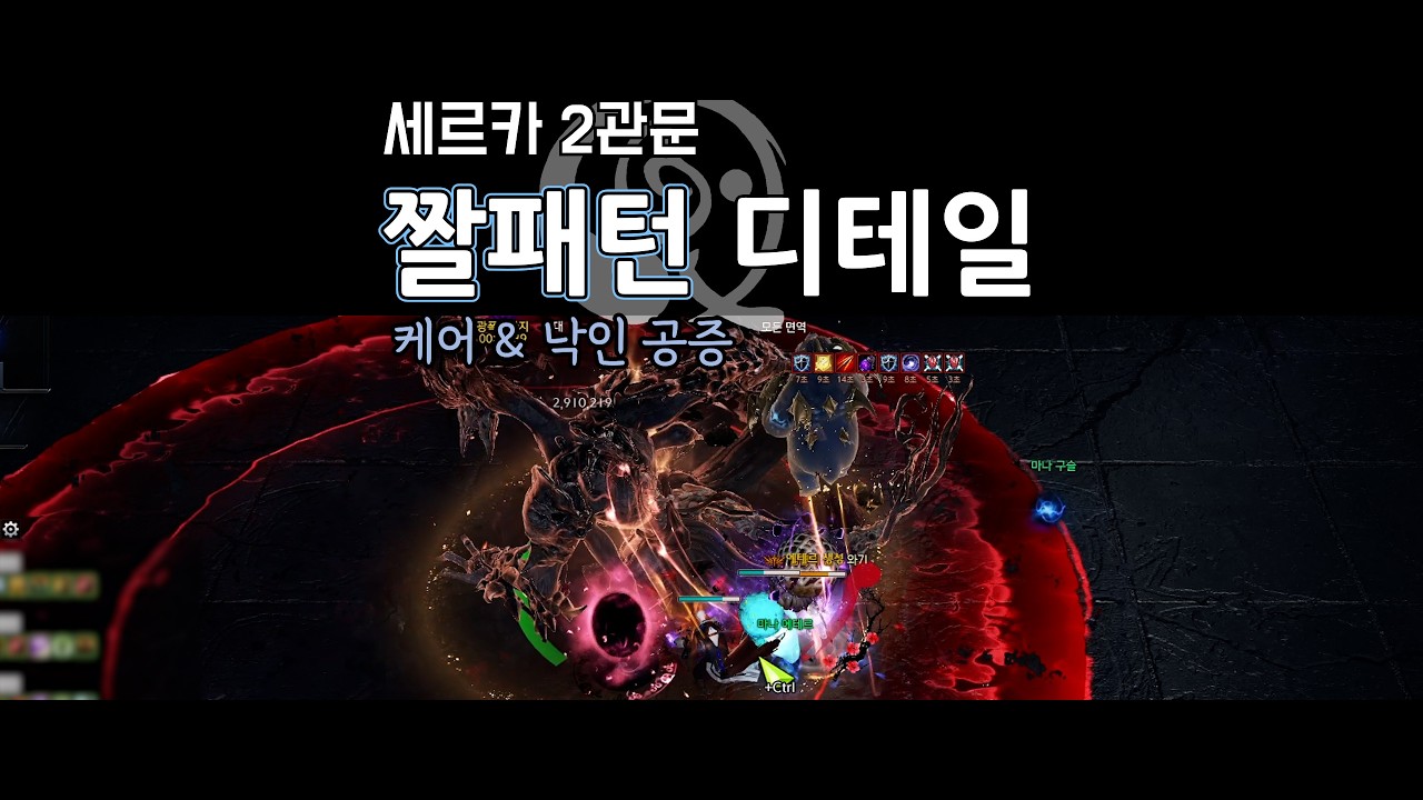 [해설포함] 도화가 세르카 2관 나이트메어(하드) 짤패턴 디테일 (케어,낙공 · 어글각)