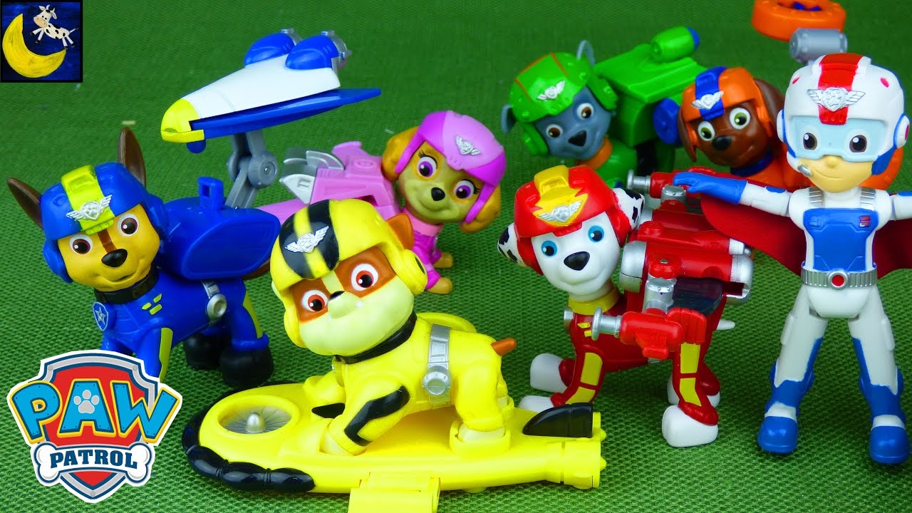 Paw Patrol Air Rescue Pups Toys Air Patroller Apollo the Super Pup Chase Marshall Ryder Zuma Rubble