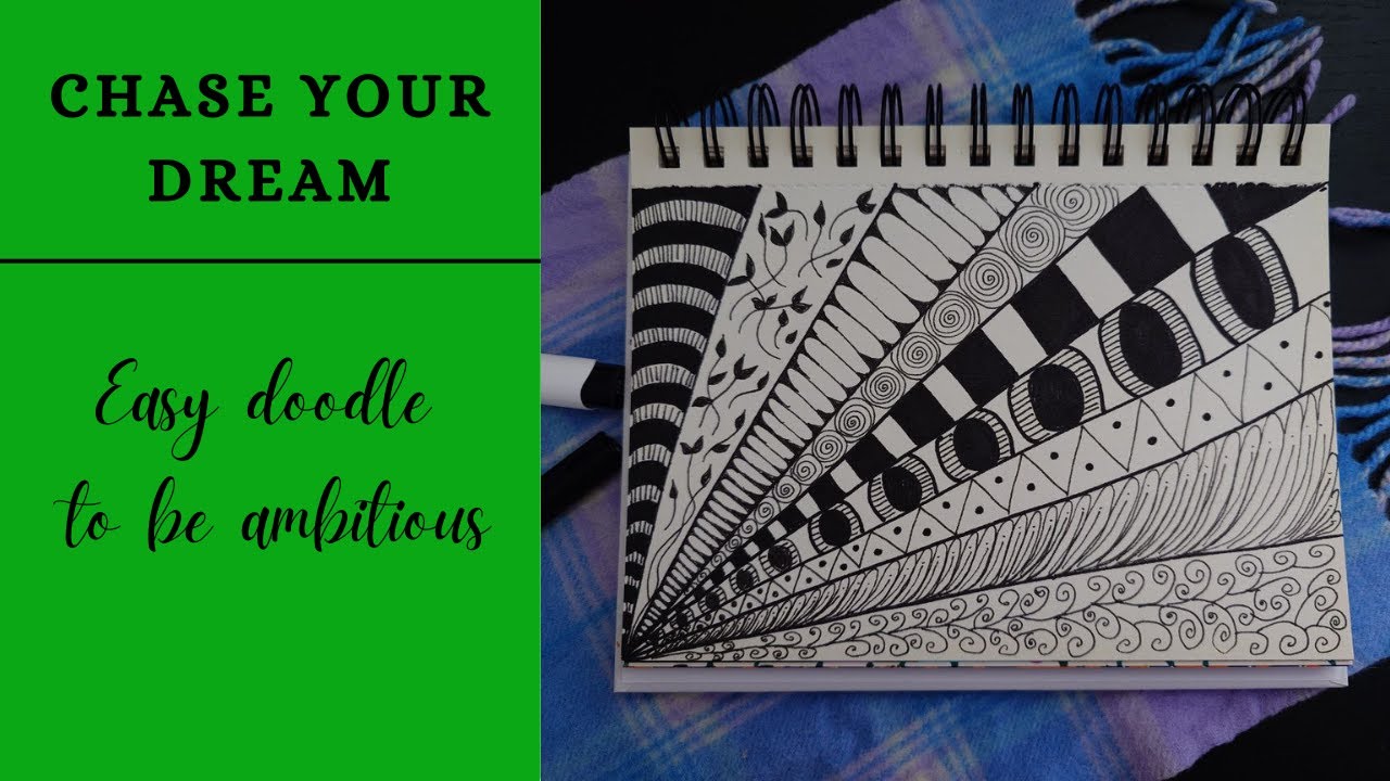 Chase Your Dream | Doodle in Black & White