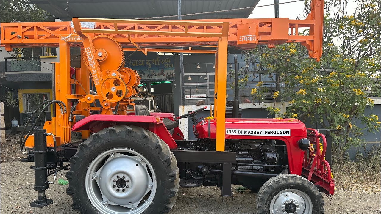 Loring machine, borewell pipe motor lifting machine | sri jai durga krishi yantra,9977776537