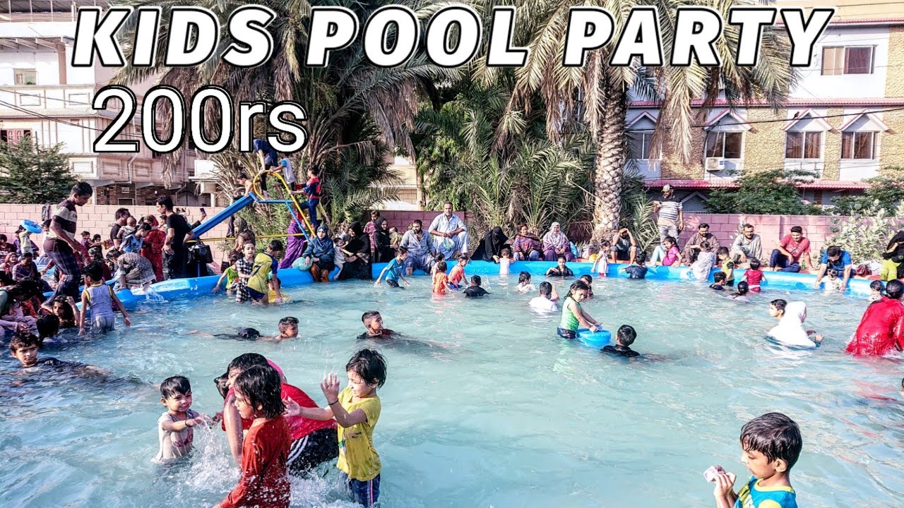 Kids Pool Party in 200rs only | Taleemi Bagh Pool Karachi