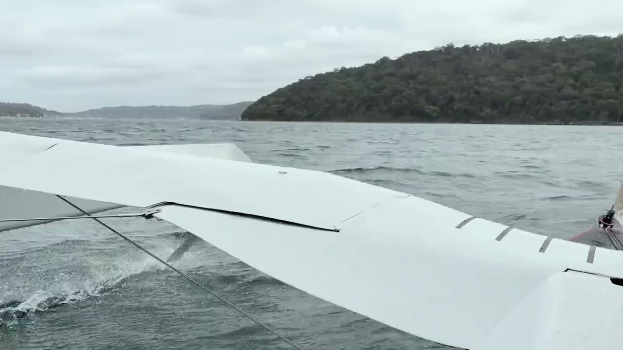 Flytri Foiling Trimaran - Observer and Pilot Perspectives
