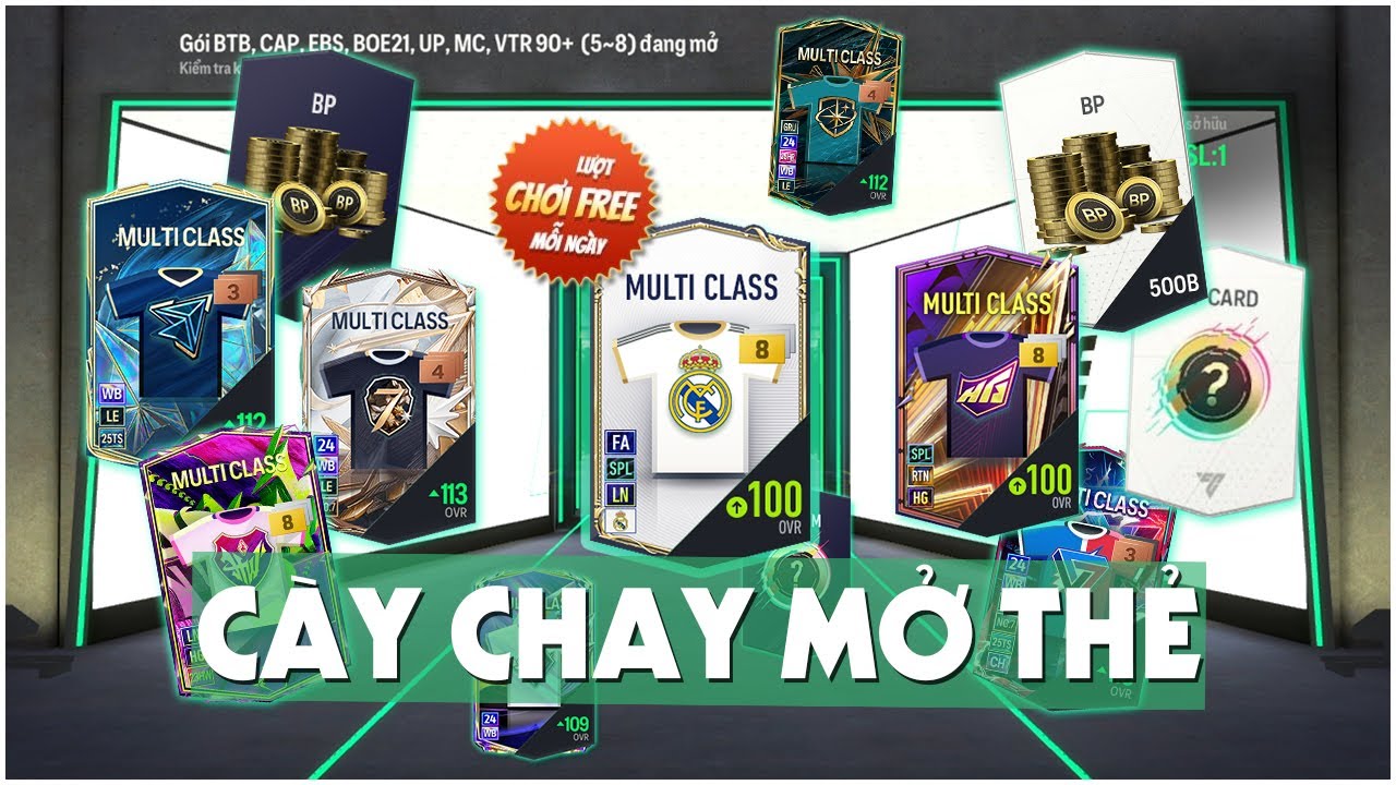 CÀY CHAY mở thẻ sự kiện FREE của FC ONLINE trong 30 NGÀY (tháng 8/25)