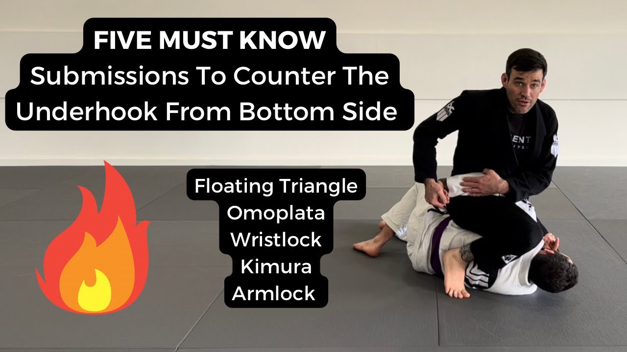 5 MUST KNOW Submissions to Counter The Underhook From Bottom Side Control