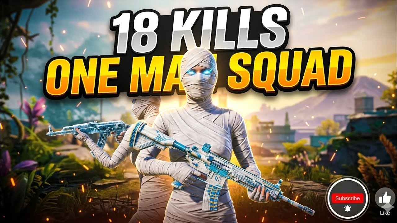 ONE MAN SQUAD LIVIK 18 KILLS 🔥LİKE AND FOLLOW BRO ❤️#pubgmobile#onemansquad#livik#18kill